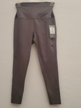 TommieCopper Lower Back Support Women's Slate Grey  High-Waist Leggings S